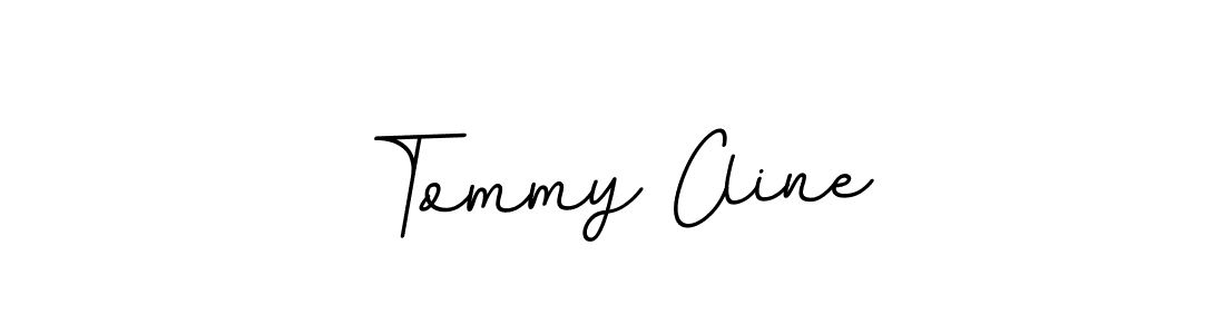 You should practise on your own different ways (BallpointsItalic-DORy9) to write your name (Tommy Cline) in signature. don't let someone else do it for you. Tommy Cline signature style 11 images and pictures png