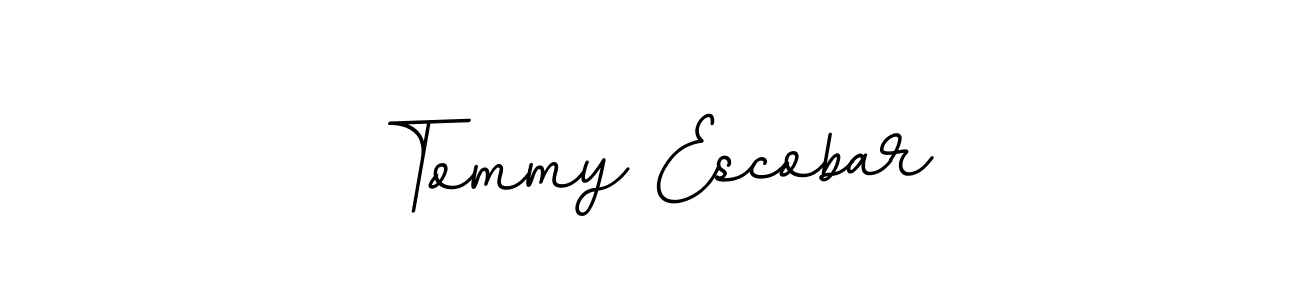 How to make Tommy Escobar name signature. Use BallpointsItalic-DORy9 style for creating short signs online. This is the latest handwritten sign. Tommy Escobar signature style 11 images and pictures png