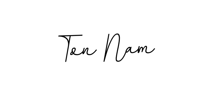 It looks lik you need a new signature style for name Ton Nam. Design unique handwritten (BallpointsItalic-DORy9) signature with our free signature maker in just a few clicks. Ton Nam signature style 11 images and pictures png