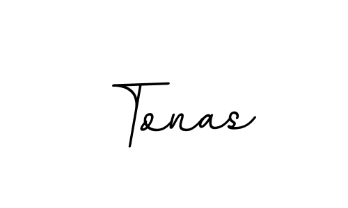 Use a signature maker to create a handwritten signature online. With this signature software, you can design (BallpointsItalic-DORy9) your own signature for name Tonas. Tonas signature style 11 images and pictures png