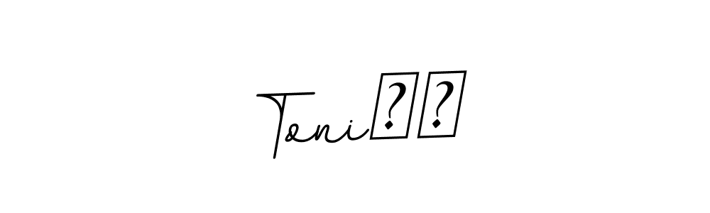 It looks lik you need a new signature style for name Toni❤️. Design unique handwritten (BallpointsItalic-DORy9) signature with our free signature maker in just a few clicks. Toni❤️ signature style 11 images and pictures png