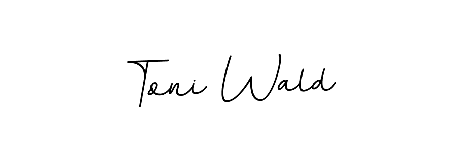 Use a signature maker to create a handwritten signature online. With this signature software, you can design (BallpointsItalic-DORy9) your own signature for name Toni Wald. Toni Wald signature style 11 images and pictures png