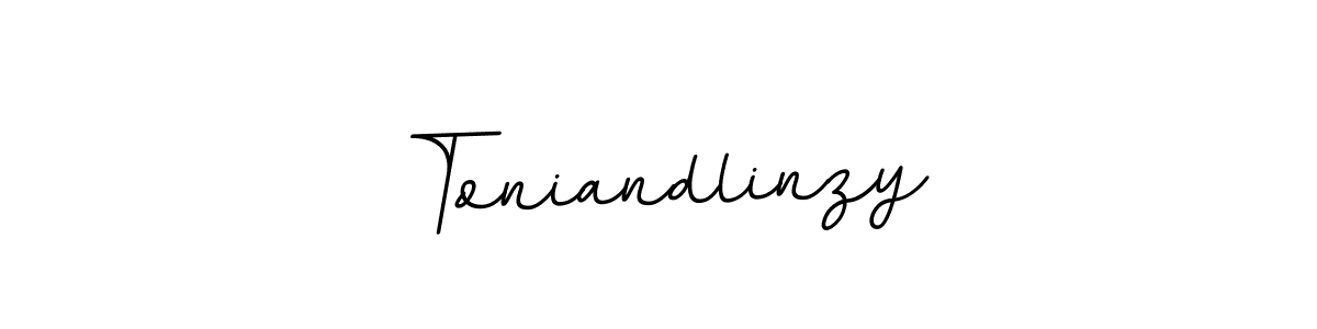 This is the best signature style for the Toniandlinzy name. Also you like these signature font (BallpointsItalic-DORy9). Mix name signature. Toniandlinzy signature style 11 images and pictures png