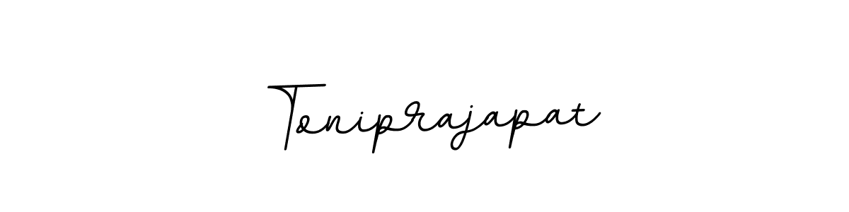 The best way (BallpointsItalic-DORy9) to make a short signature is to pick only two or three words in your name. The name Toniprajapat include a total of six letters. For converting this name. Toniprajapat signature style 11 images and pictures png