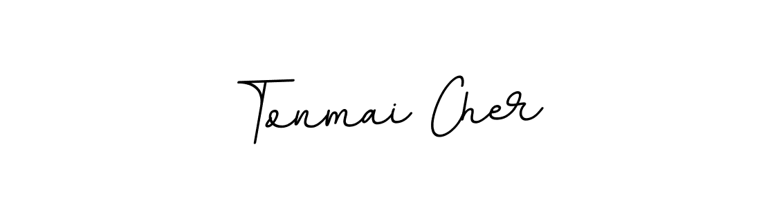Tonmai Cher stylish signature style. Best Handwritten Sign (BallpointsItalic-DORy9) for my name. Handwritten Signature Collection Ideas for my name Tonmai Cher. Tonmai Cher signature style 11 images and pictures png