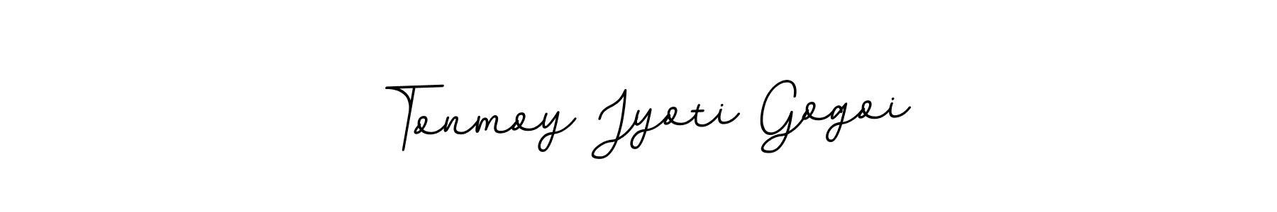 Make a beautiful signature design for name Tonmoy Jyoti Gogoi. With this signature (BallpointsItalic-DORy9) style, you can create a handwritten signature for free. Tonmoy Jyoti Gogoi signature style 11 images and pictures png
