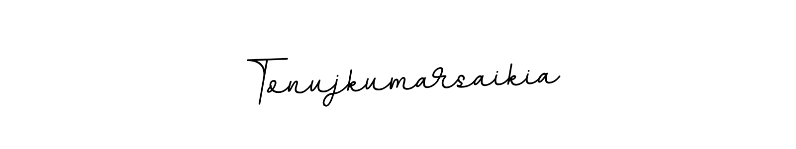 The best way (BallpointsItalic-DORy9) to make a short signature is to pick only two or three words in your name. The name Tonujkumarsaikia include a total of six letters. For converting this name. Tonujkumarsaikia signature style 11 images and pictures png