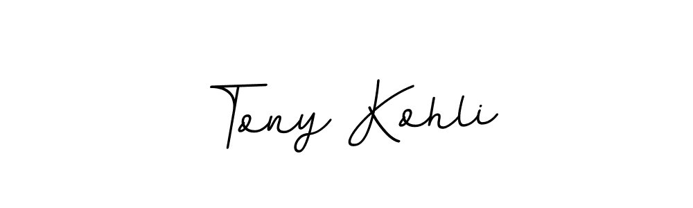 Make a beautiful signature design for name Tony Kohli. With this signature (BallpointsItalic-DORy9) style, you can create a handwritten signature for free. Tony Kohli signature style 11 images and pictures png