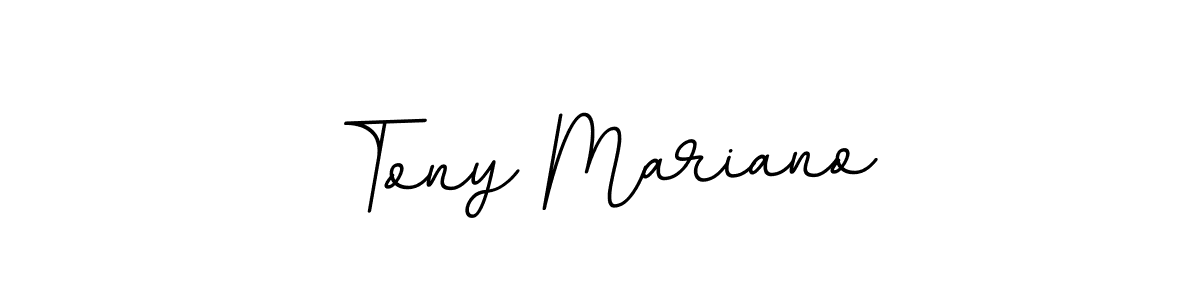 Make a beautiful signature design for name Tony Mariano. With this signature (BallpointsItalic-DORy9) style, you can create a handwritten signature for free. Tony Mariano signature style 11 images and pictures png