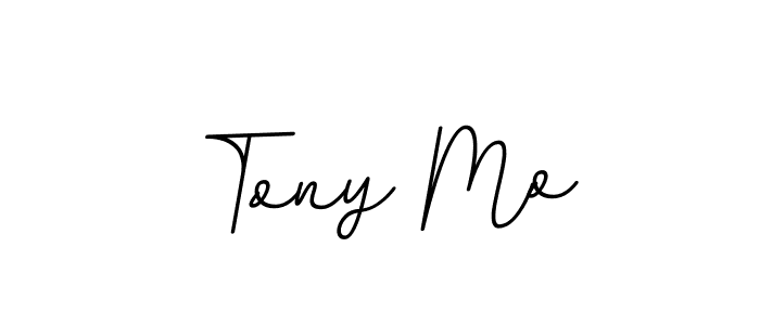 How to make Tony Mo name signature. Use BallpointsItalic-DORy9 style for creating short signs online. This is the latest handwritten sign. Tony Mo signature style 11 images and pictures png