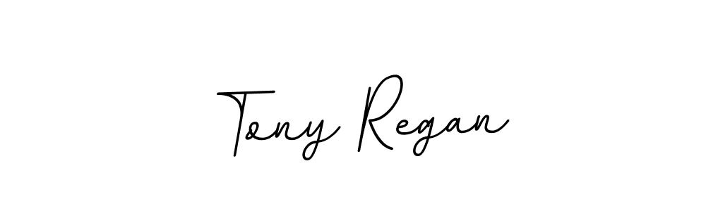 How to make Tony Regan name signature. Use BallpointsItalic-DORy9 style for creating short signs online. This is the latest handwritten sign. Tony Regan signature style 11 images and pictures png