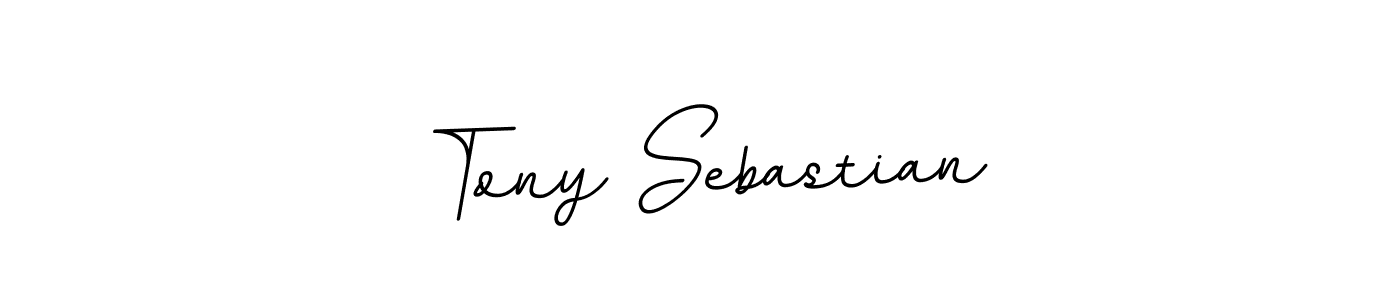 You should practise on your own different ways (BallpointsItalic-DORy9) to write your name (Tony Sebastian) in signature. don't let someone else do it for you. Tony Sebastian signature style 11 images and pictures png