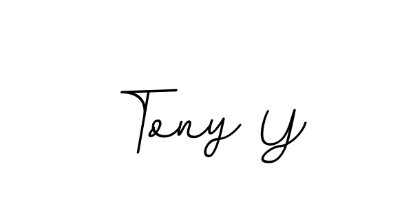 This is the best signature style for the Tony Y name. Also you like these signature font (BallpointsItalic-DORy9). Mix name signature. Tony Y signature style 11 images and pictures png