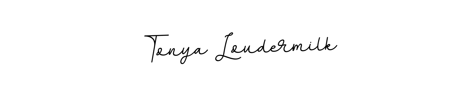 Tonya Loudermilk stylish signature style. Best Handwritten Sign (BallpointsItalic-DORy9) for my name. Handwritten Signature Collection Ideas for my name Tonya Loudermilk. Tonya Loudermilk signature style 11 images and pictures png