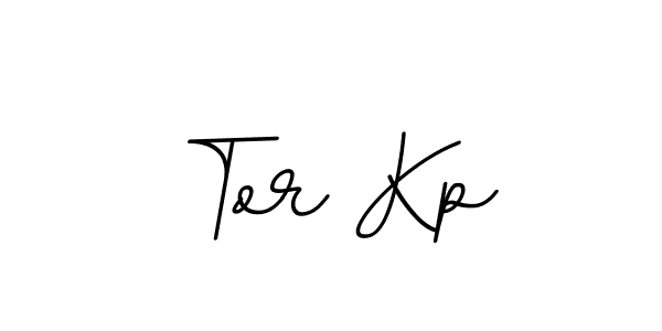 How to make Tor Kp name signature. Use BallpointsItalic-DORy9 style for creating short signs online. This is the latest handwritten sign. Tor Kp signature style 11 images and pictures png