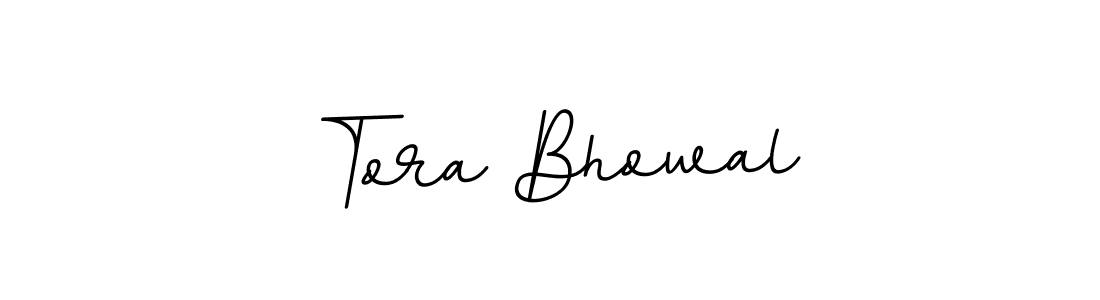 The best way (BallpointsItalic-DORy9) to make a short signature is to pick only two or three words in your name. The name Tora Bhowal include a total of six letters. For converting this name. Tora Bhowal signature style 11 images and pictures png