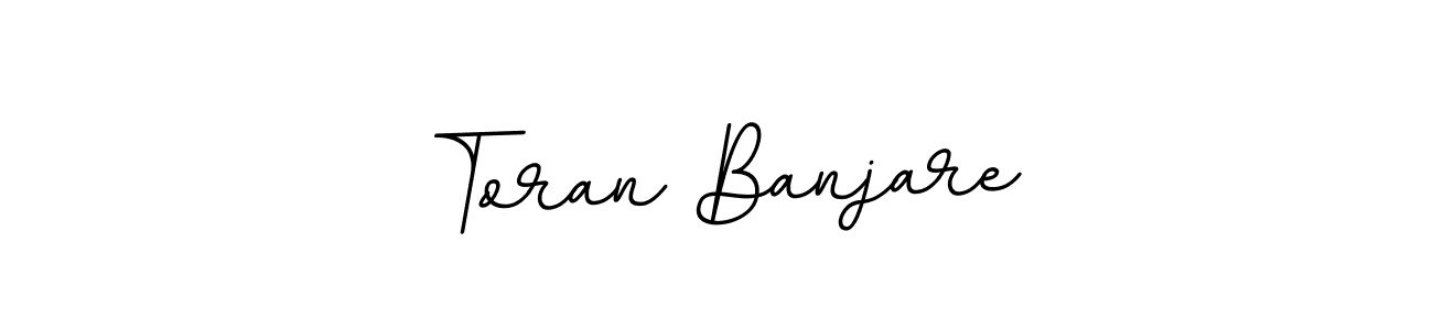 You should practise on your own different ways (BallpointsItalic-DORy9) to write your name (Toran Banjare) in signature. don't let someone else do it for you. Toran Banjare signature style 11 images and pictures png