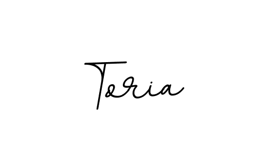 Make a beautiful signature design for name Toria. With this signature (BallpointsItalic-DORy9) style, you can create a handwritten signature for free. Toria signature style 11 images and pictures png