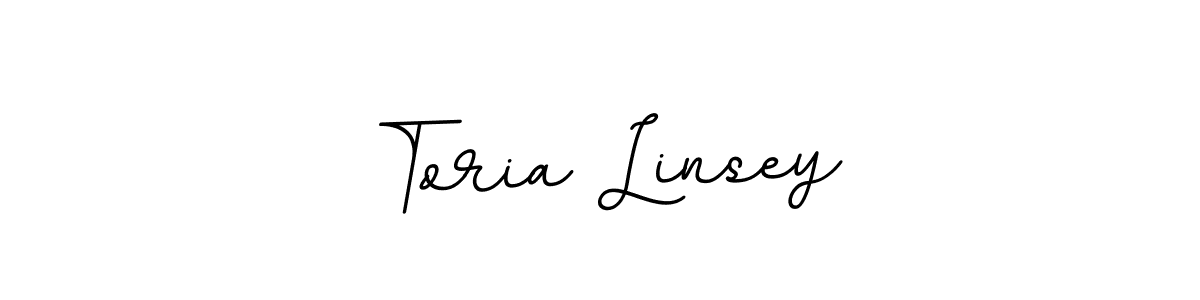 The best way (BallpointsItalic-DORy9) to make a short signature is to pick only two or three words in your name. The name Toria Linsey include a total of six letters. For converting this name. Toria Linsey signature style 11 images and pictures png