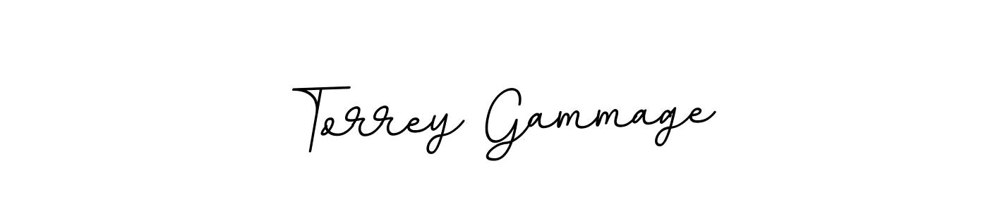 Use a signature maker to create a handwritten signature online. With this signature software, you can design (BallpointsItalic-DORy9) your own signature for name Torrey Gammage. Torrey Gammage signature style 11 images and pictures png