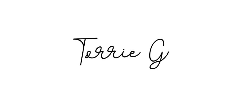 Make a beautiful signature design for name Torrie G. With this signature (BallpointsItalic-DORy9) style, you can create a handwritten signature for free. Torrie G signature style 11 images and pictures png