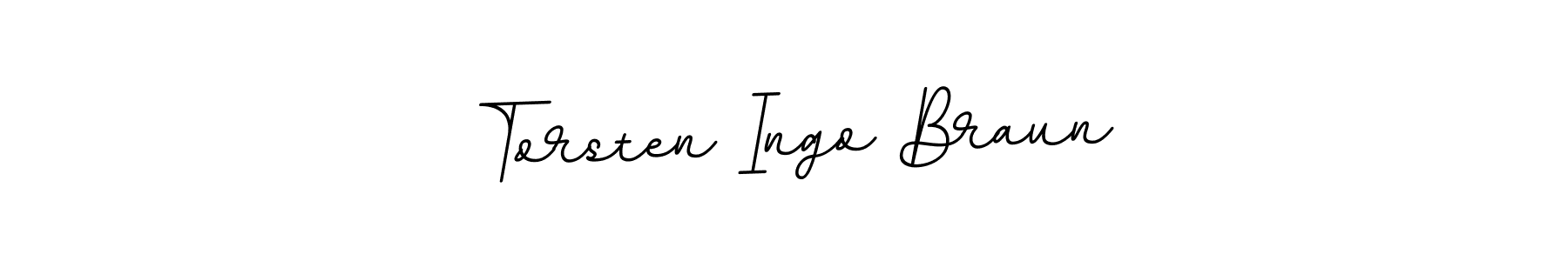 This is the best signature style for the Torsten Ingo Braun name. Also you like these signature font (BallpointsItalic-DORy9). Mix name signature. Torsten Ingo Braun signature style 11 images and pictures png