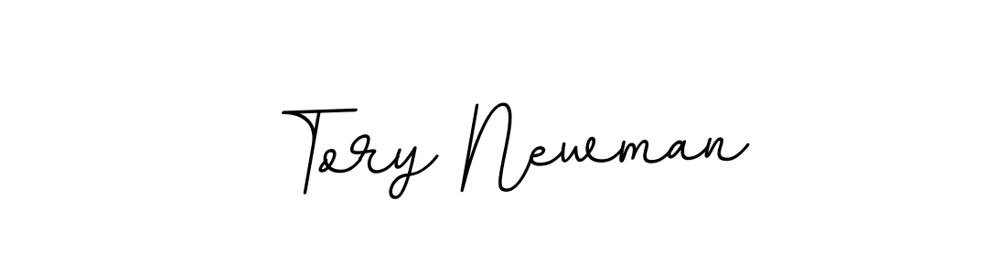How to make Tory Newman name signature. Use BallpointsItalic-DORy9 style for creating short signs online. This is the latest handwritten sign. Tory Newman signature style 11 images and pictures png