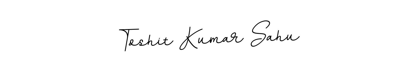 You should practise on your own different ways (BallpointsItalic-DORy9) to write your name (Toshit Kumar Sahu) in signature. don't let someone else do it for you. Toshit Kumar Sahu signature style 11 images and pictures png