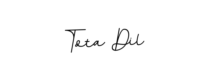 Use a signature maker to create a handwritten signature online. With this signature software, you can design (BallpointsItalic-DORy9) your own signature for name Tota Dil. Tota Dil signature style 11 images and pictures png