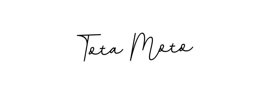 Design your own signature with our free online signature maker. With this signature software, you can create a handwritten (BallpointsItalic-DORy9) signature for name Tota Moto. Tota Moto signature style 11 images and pictures png