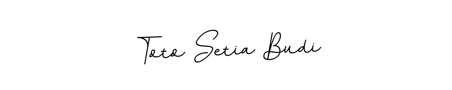 Make a short Toto Setia Budi signature style. Manage your documents anywhere anytime using BallpointsItalic-DORy9. Create and add eSignatures, submit forms, share and send files easily. Toto Setia Budi signature style 11 images and pictures png
