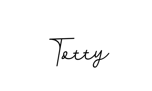How to make Totty name signature. Use BallpointsItalic-DORy9 style for creating short signs online. This is the latest handwritten sign. Totty signature style 11 images and pictures png