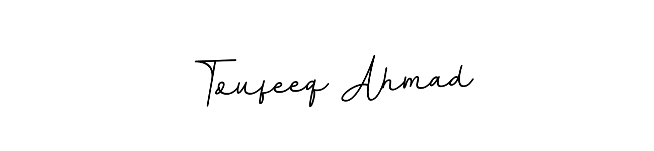 Also You can easily find your signature by using the search form. We will create Toufeeq Ahmad name handwritten signature images for you free of cost using BallpointsItalic-DORy9 sign style. Toufeeq Ahmad signature style 11 images and pictures png