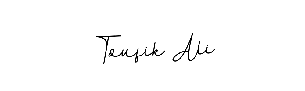 if you are searching for the best signature style for your name Toufik Ali. so please give up your signature search. here we have designed multiple signature styles  using BallpointsItalic-DORy9. Toufik Ali signature style 11 images and pictures png