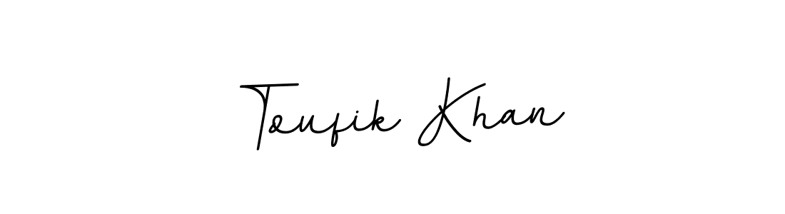 This is the best signature style for the Toufik Khan name. Also you like these signature font (BallpointsItalic-DORy9). Mix name signature. Toufik Khan signature style 11 images and pictures png