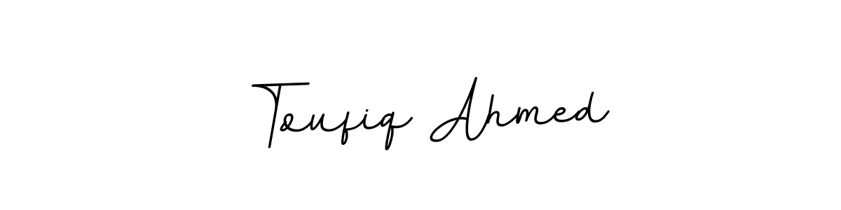 This is the best signature style for the Toufiq Ahmed name. Also you like these signature font (BallpointsItalic-DORy9). Mix name signature. Toufiq Ahmed signature style 11 images and pictures png
