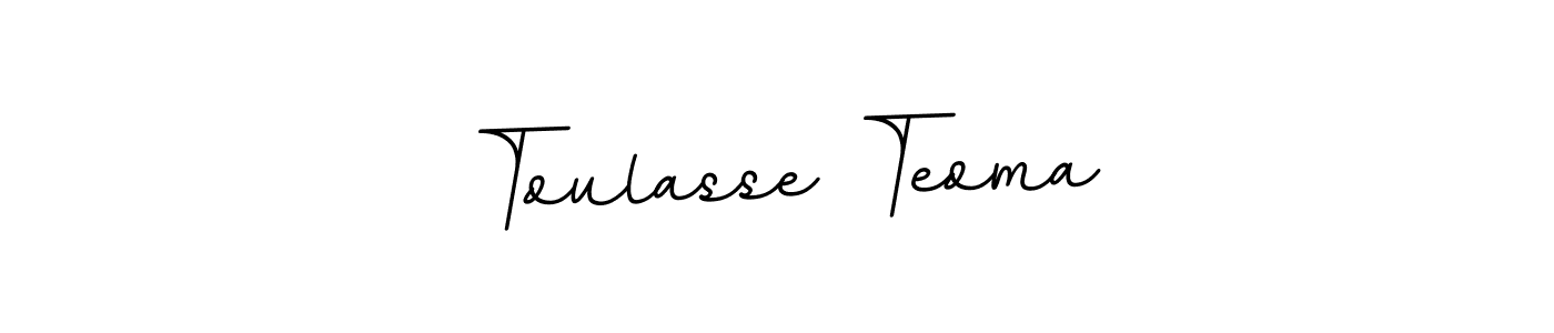 Create a beautiful signature design for name Toulasse Teoma. With this signature (BallpointsItalic-DORy9) fonts, you can make a handwritten signature for free. Toulasse Teoma signature style 11 images and pictures png