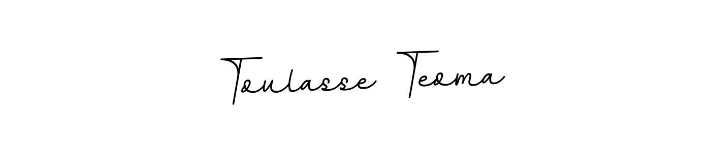 It looks lik you need a new signature style for name Toulasse Teoma. Design unique handwritten (BallpointsItalic-DORy9) signature with our free signature maker in just a few clicks. Toulasse Teoma signature style 11 images and pictures png