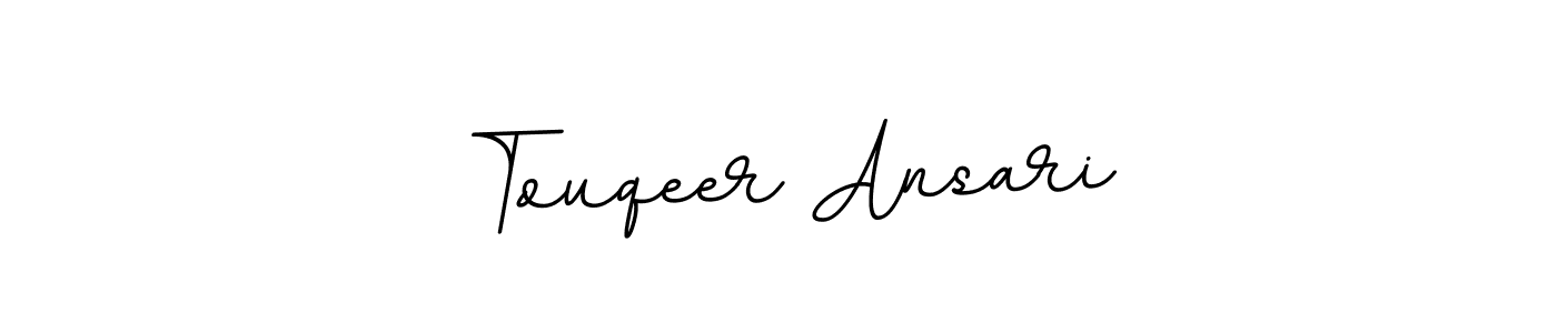 if you are searching for the best signature style for your name Touqeer Ansari. so please give up your signature search. here we have designed multiple signature styles  using BallpointsItalic-DORy9. Touqeer Ansari signature style 11 images and pictures png