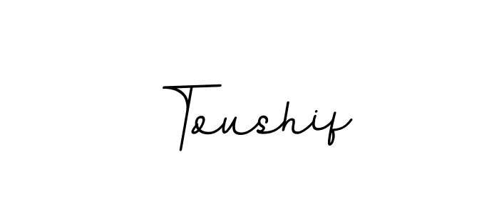 How to make Toushif signature? BallpointsItalic-DORy9 is a professional autograph style. Create handwritten signature for Toushif name. Toushif signature style 11 images and pictures png