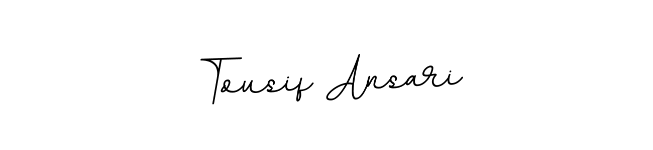 Create a beautiful signature design for name Tousif Ansari. With this signature (BallpointsItalic-DORy9) fonts, you can make a handwritten signature for free. Tousif Ansari signature style 11 images and pictures png
