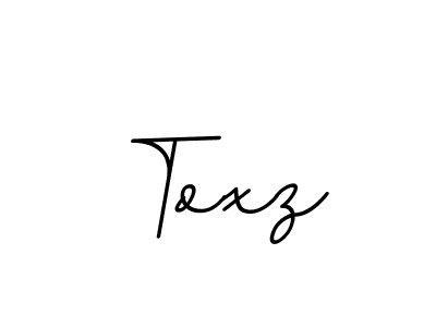 Use a signature maker to create a handwritten signature online. With this signature software, you can design (BallpointsItalic-DORy9) your own signature for name Toxz. Toxz signature style 11 images and pictures png