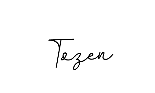 How to make Tozen signature? BallpointsItalic-DORy9 is a professional autograph style. Create handwritten signature for Tozen name. Tozen signature style 11 images and pictures png