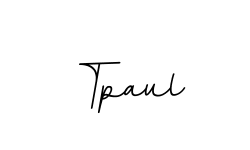 How to make Tpaul name signature. Use BallpointsItalic-DORy9 style for creating short signs online. This is the latest handwritten sign. Tpaul signature style 11 images and pictures png