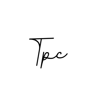 Design your own signature with our free online signature maker. With this signature software, you can create a handwritten (BallpointsItalic-DORy9) signature for name Tpc. Tpc signature style 11 images and pictures png