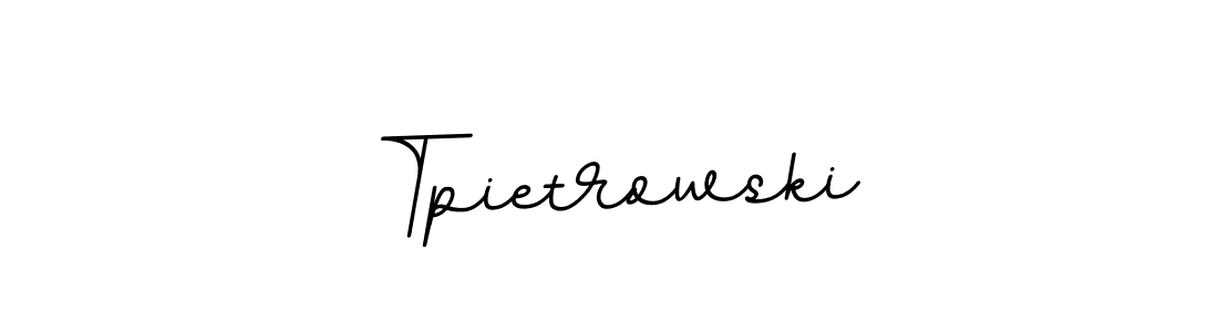 Make a beautiful signature design for name Tpietrowski. With this signature (BallpointsItalic-DORy9) style, you can create a handwritten signature for free. Tpietrowski signature style 11 images and pictures png