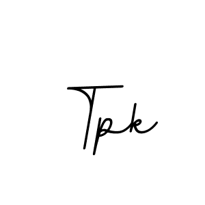 You should practise on your own different ways (BallpointsItalic-DORy9) to write your name (Tpk) in signature. don't let someone else do it for you. Tpk signature style 11 images and pictures png