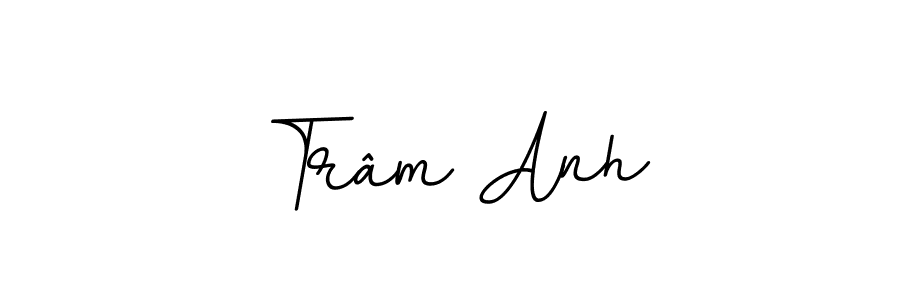 Make a beautiful signature design for name Trâm Anh. With this signature (BallpointsItalic-DORy9) style, you can create a handwritten signature for free. Trâm Anh signature style 11 images and pictures png