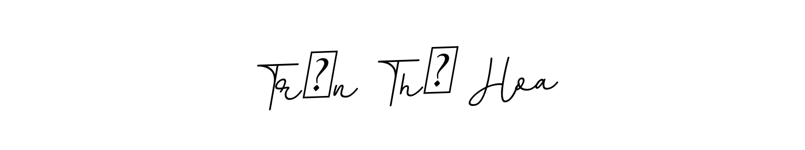 if you are searching for the best signature style for your name Trần Thị Hoa. so please give up your signature search. here we have designed multiple signature styles  using BallpointsItalic-DORy9. Trần Thị Hoa signature style 11 images and pictures png