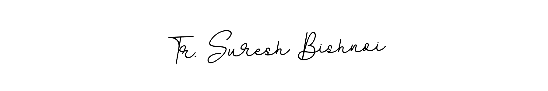 This is the best signature style for the Tr. Suresh Bishnoi name. Also you like these signature font (BallpointsItalic-DORy9). Mix name signature. Tr. Suresh Bishnoi signature style 11 images and pictures png